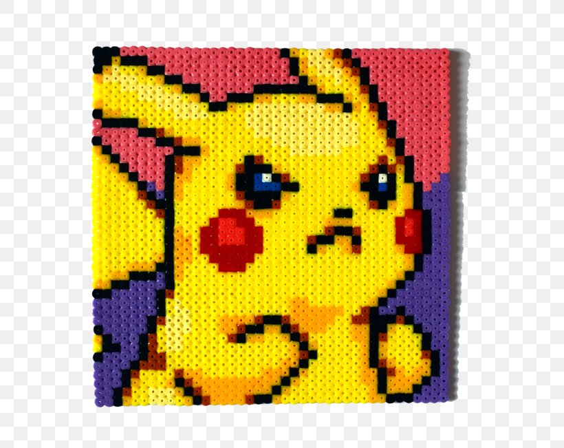 Pikachu Pokémon Diamond And Pearl Sprite Art Bead, PNG, 800x651px, Pikachu, Art, Bead, Cyndaquil, Magenta Download Free