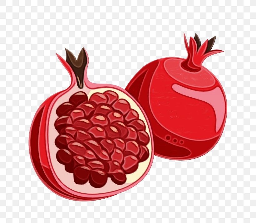 Pomegranate Red Fruit Food Plant, PNG, 715x715px, Watercolor, Food, Fruit, Paint, Plant Download Free