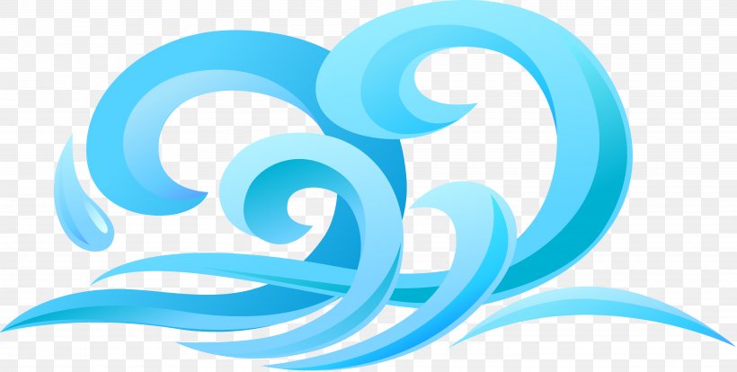 Wave Vector Wind Wave, PNG, 3840x1941px, Wave, Aqua, Azure, Blue, Brand Download Free