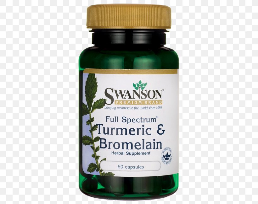 Swanson Health Products Dietary Supplement Turmeric Capsule Life Extension Specially-Coated Bromelain, PNG, 650x650px, Swanson Health Products, Bromelain, Capsule, Curcumin, Dietary Supplement Download Free