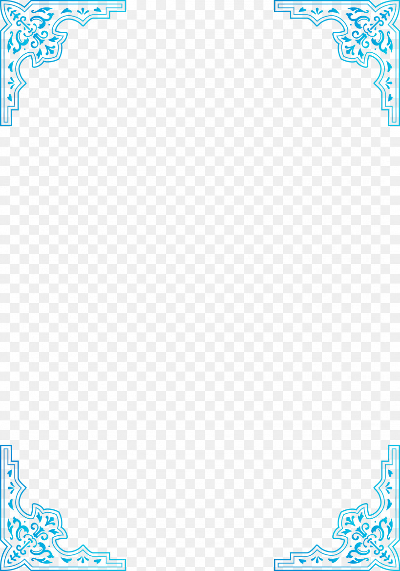 Text Aqua Line Font Pattern, PNG, 2106x3000px, Corner Frame, Aqua, Line, Paint, Text Download Free