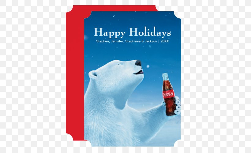 The Coca-Cola Company Fizzy Drinks Open Happiness, PNG, 500x500px, Cocacola, Advertising, Arctic, Bear, Brand Download Free