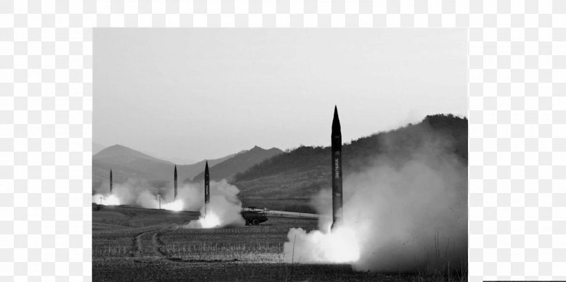 2017 North Korean Missile Tests United States Ballistic Missile, PNG, 1600x800px, North Korea, Artillery, Ballistic Missile, Black And White, Energy Download Free