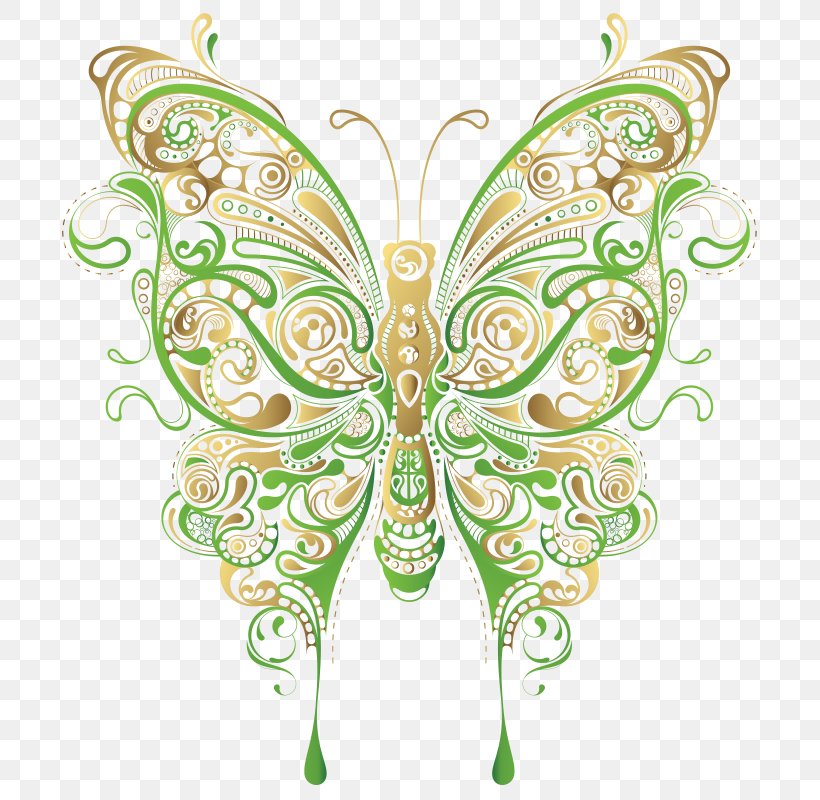 Mehndi Designs: Traditional Henna Body Art Tattoo Clip Art, PNG, 800x800px, Tattoo Clip Art, Abziehtattoo, Butterfly, Drawing, Green Download Free