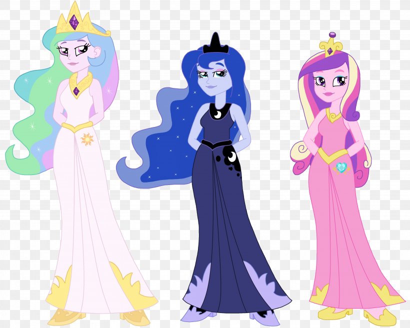 Princess Luna Princess Cadance Princess Celestia Twilight Sparkle Pinkie Pie, PNG, 3750x3000px, Princess Luna, Clothing, Costume, Doll, Fashion Design Download Free