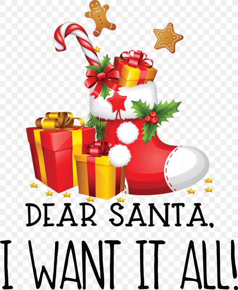 Dear Santa Christmas, PNG, 2459x3000px, Dear Santa, Candy Cane Christmas Stockings, Christmas, Christmas Day, Christmas Ornament Download Free