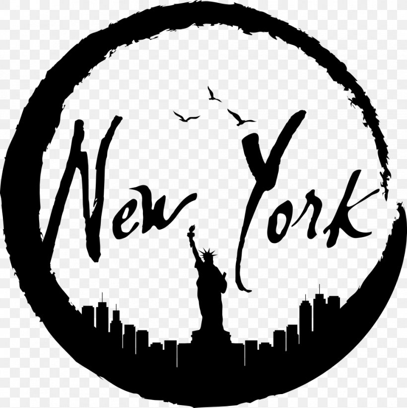Statue Of Liberty Wall Decal Landmark, PNG, 965x967px, Statue Of Liberty, Black And White, Brand, Building, Landmark Download Free