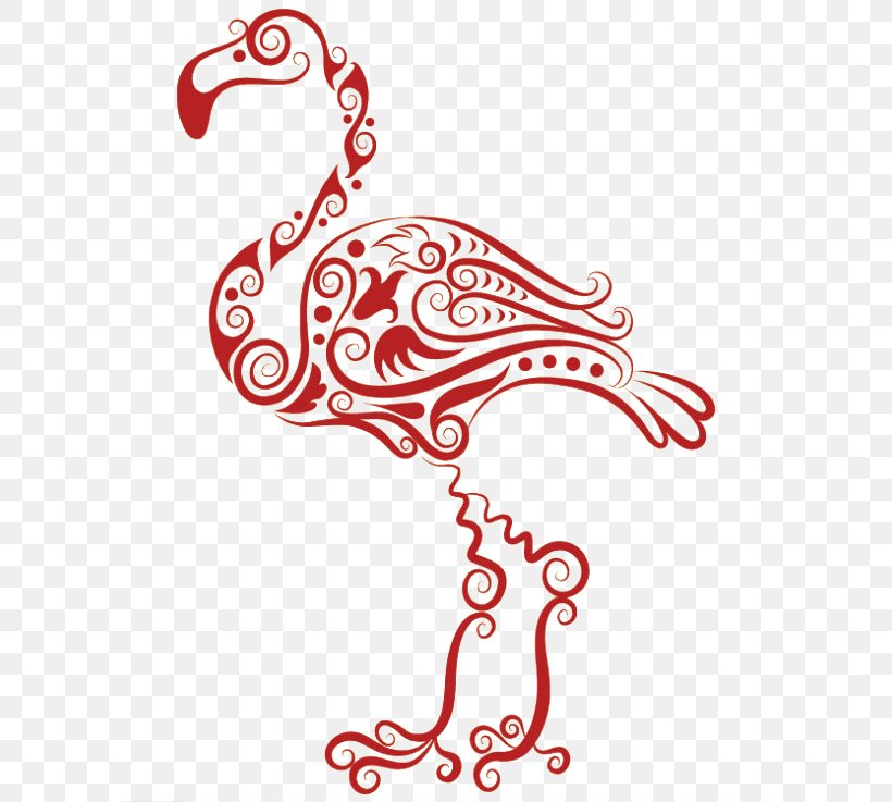 Tattoo Flamingo Drawing Illustration, PNG, 600x737px, Tattoo, Area, Art, Bird, Black And White Download Free