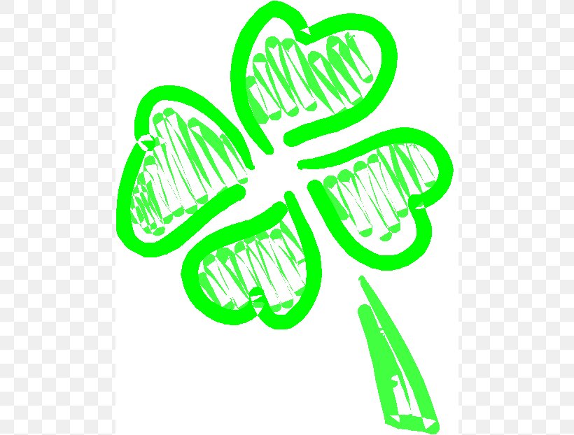 Luck Four-leaf Clover Saint Patricks Day Clip Art, PNG, 490x622px, Luck, Area, Artwork, Blog, Clover Download Free