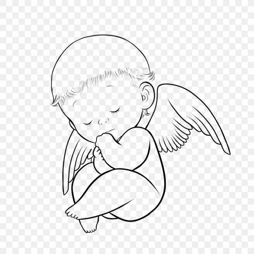 Tattoo Drawing Angel Infant Child, PNG, 894x894px, Watercolor, Cartoon, Flower, Frame, Heart Download Free
