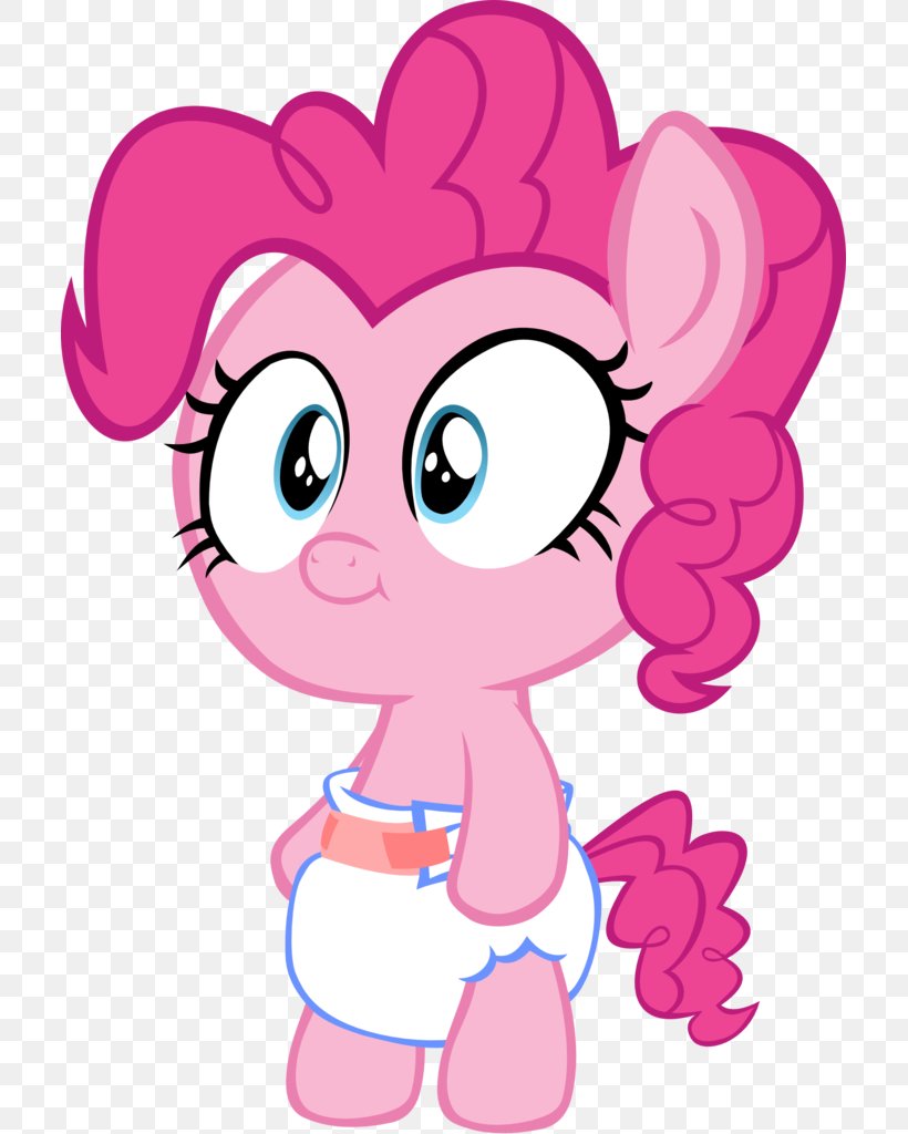 Pinkie Pie Pony DeviantArt Diaper Infant, PNG, 709x1024px, Watercolor, Cartoon, Flower, Frame, Heart Download Free