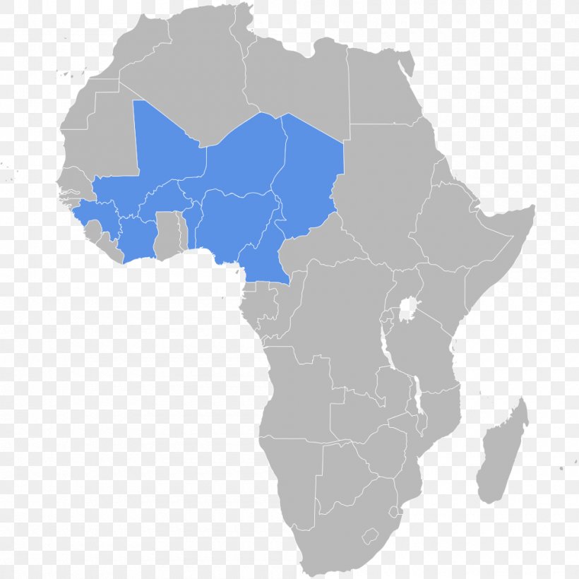 West Africa Blank Map World Map, PNG, 1000x1000px, West Africa, Africa, Blank Map, Continent, Languages Of Africa Download Free