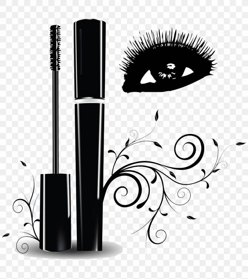 Eyelash Extensions Brush Clip Art, PNG, 888x1000px, Eyelash, Beauty, Black And White, Brand, Brush Download Free