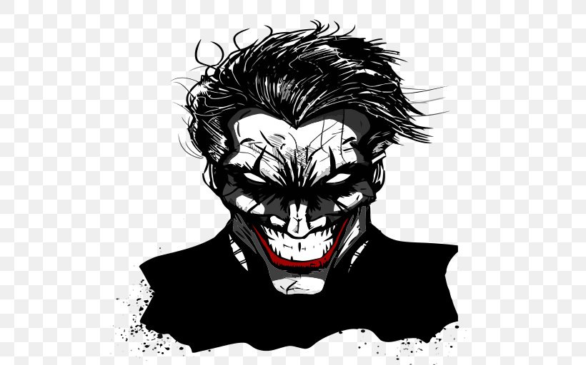 Joker Batman Harley Quinn, PNG, 512x512px, Joker, Art, Batman, Batman Begins, Black And White Download Free