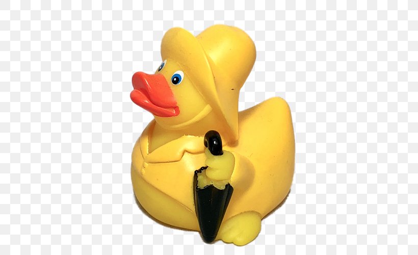 Rubber Duck Rain Yellow Toy, PNG, 500x500px, Duck, Beak, Bird, Coat, Ducks Geese And Swans Download Free