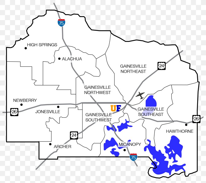 Alachua County High Springs Map, PNG, 800x728px, Alachua, Alachua County Florida, Area, County, Diagram Download Free