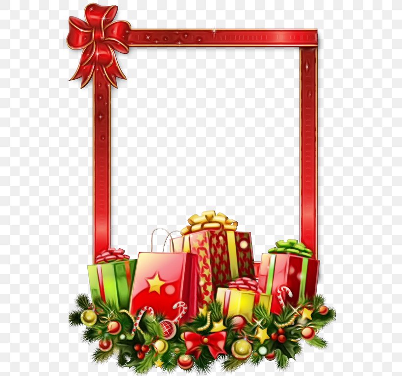 Christmas Picture Frame, PNG, 563x768px, Santa Claus, Candle, Christmas, Christmas Day, Christmas Decoration Download Free