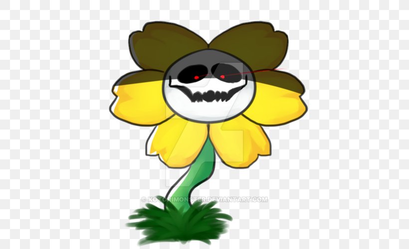 Flowey Undertale Character Monster Drawing, PNG, 600x500px, Flowey, Art, Cartoon, Character, Deviantart Download Free