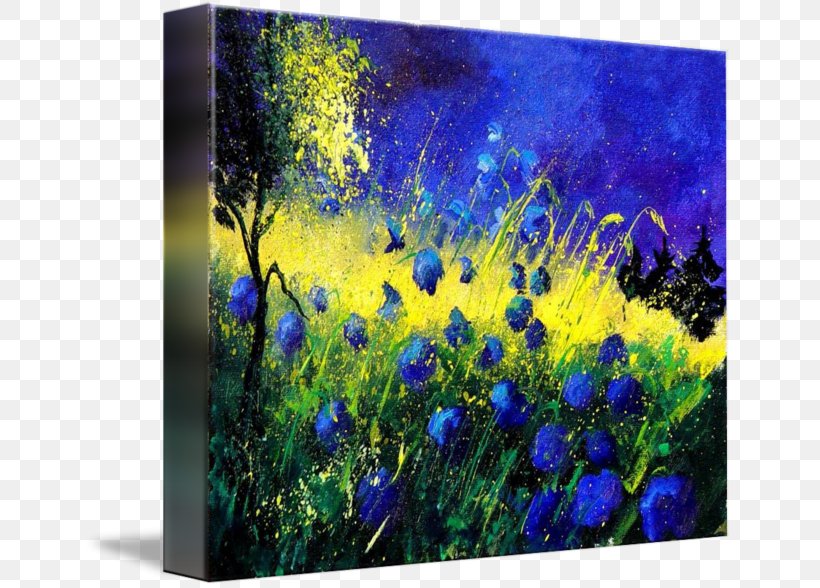 Canvas Print Meadow Acrylic Paint Poppy, PNG, 650x588px, Canvas Print, Acrylic Paint, Acrylic Resin, Art, Bluebonnet Download Free