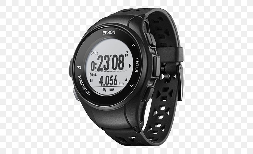 GPS Navigation Systems Epson ProSense 17 Running GPS Watch Epson ProSense 307 GPS Multisport Watch Activity Tracker, PNG, 500x500px, Gps Navigation Systems, Activity Tracker, Brand, Epson, Garmin Forerunner Download Free