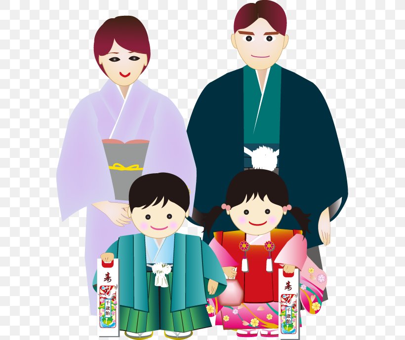 Shichi-Go-San Costume Kimono 洋服, PNG, 591x689px, Watercolor, Cartoon, Flower, Frame, Heart Download Free