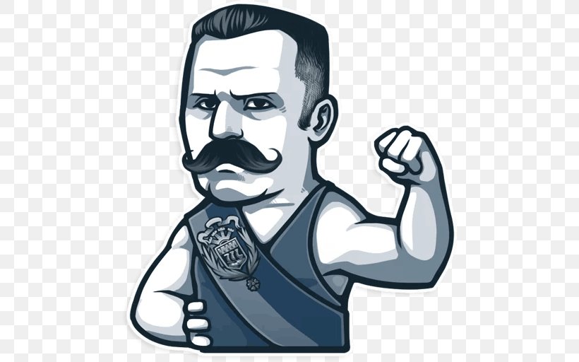 Sticker Russian Moustache Telegram Clip Art, PNG, 512x512px, Sticker, Arm, Art, Beard, Black And White Download Free