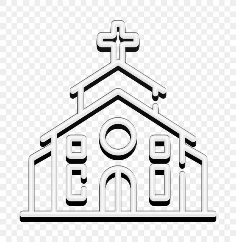 Wedding Icon Church Icon, PNG, 984x1010px, Wedding Icon, Area, Black And White, Church Icon, Facade Download Free