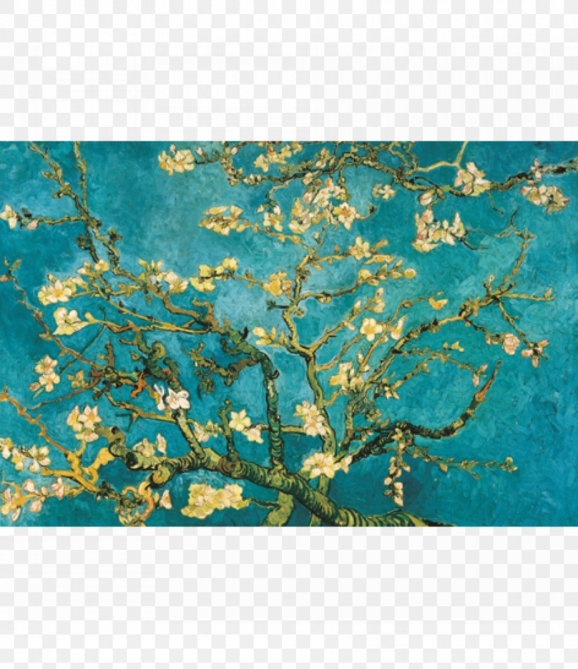 Almond Blossoms Van Gogh Museum Saint-Rémy-de-Provence Blossoming Almond Branch In A Glass, PNG, 1710x1980px, Almond Blossoms, Almond, Aqua, Arles, Art Download Free