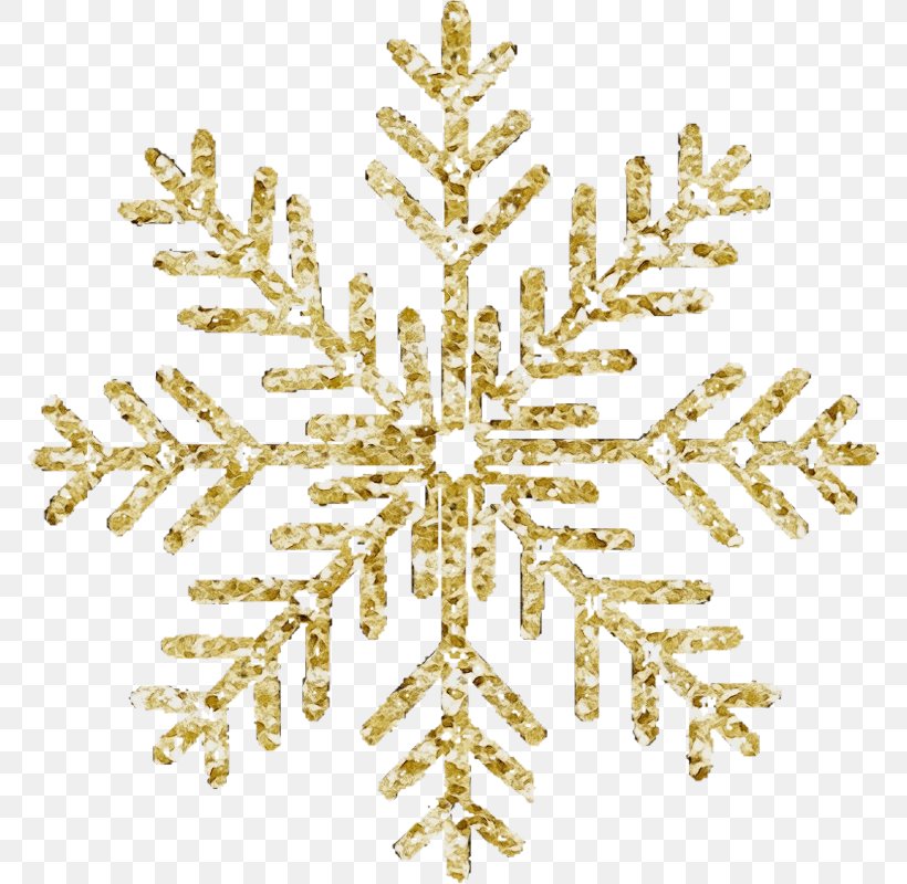 Christmas Tree Gold, PNG, 770x800px, Snowflake, American Larch, Branch, Christmas Day, Christmas Ornament Download Free