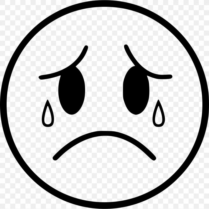 Emotion Emoticon Worry, PNG, 980x982px, Emotion, Area, Black, Black And White, Depression Download Free