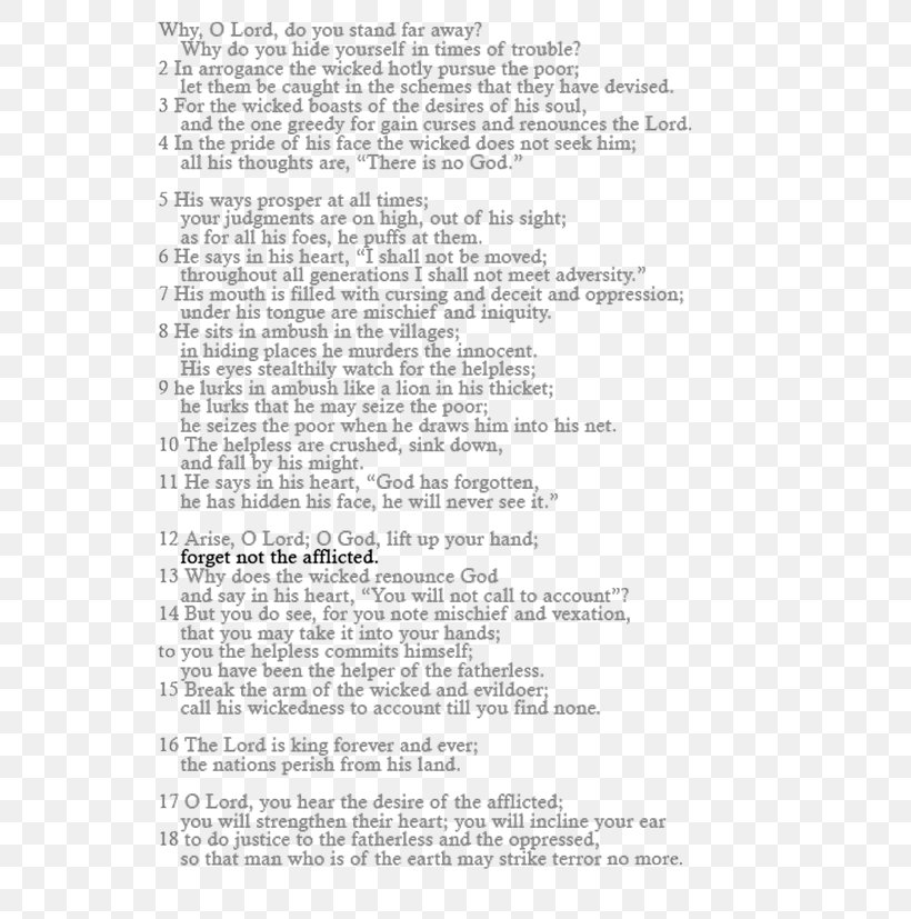 Psalm 10 YouTube New Revised Standard Version Document, PNG, 580x827px, Psalm, Afflicted, Area, Document, Ifwe Download Free
