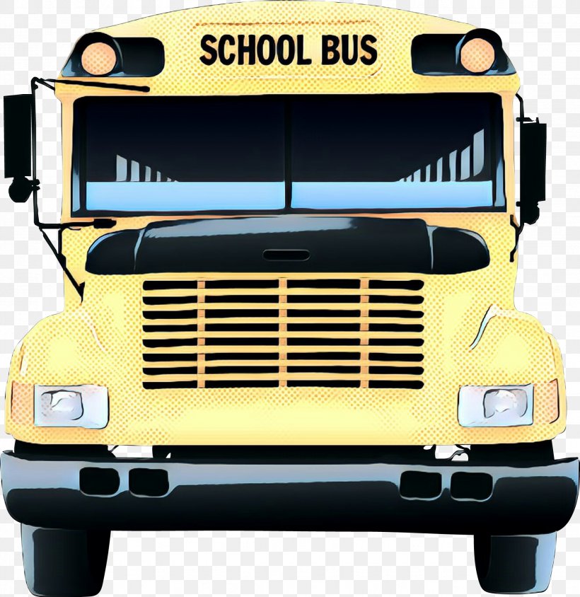 School Bus Cartoon, PNG, 1942x1999px, Pop Art, Bumper, Bus, Car, Commercial Vehicle Download Free