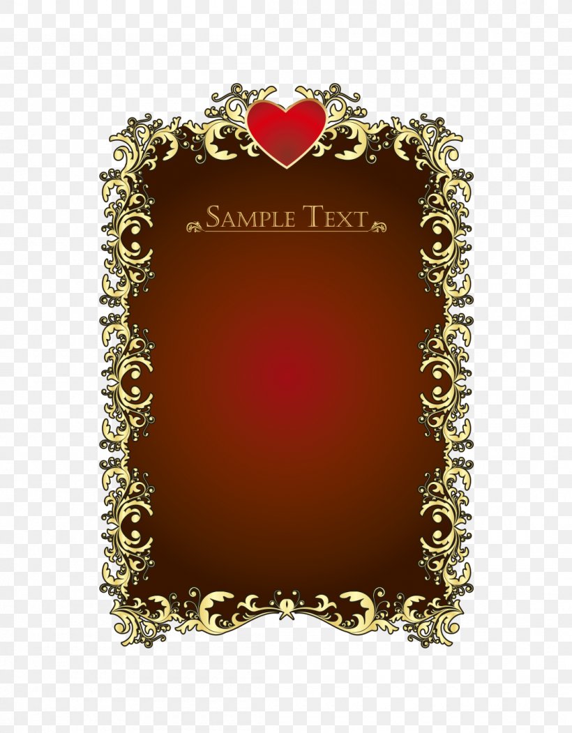 Picture Frame Complete Father Brown Red, PNG, 1100x1410px, Picture Frame, Art, Heart, Motif, Red Download Free