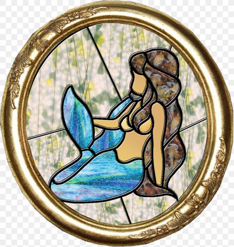 Stained Glass Window Mermaid, PNG, 900x951px, Stained Glass, Beveled Glass, Fairy, Fictional Character, Glass Download Free
