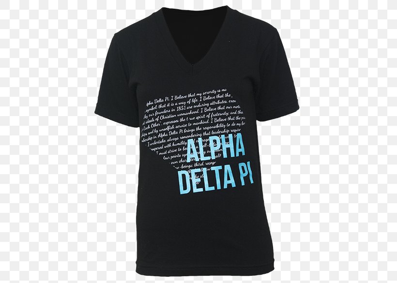 T-shirt Hoodie Neckline Sleeve, PNG, 464x585px, Tshirt, Active Shirt, Alpha Delta Pi, Black, Brand Download Free