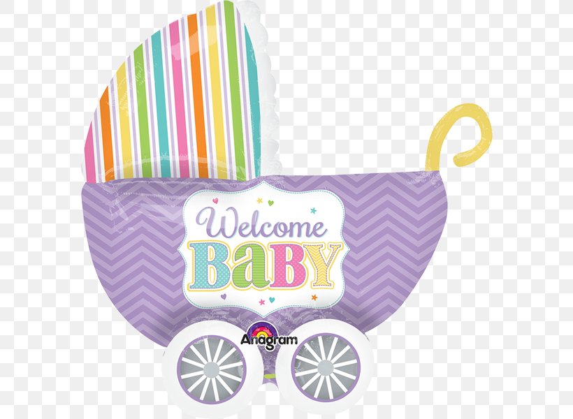 Baby Shower Party Balloon Infant Birthday, PNG, 600x600px, Baby Shower, Baby Bottles, Baby Transport, Balloon, Basket Download Free