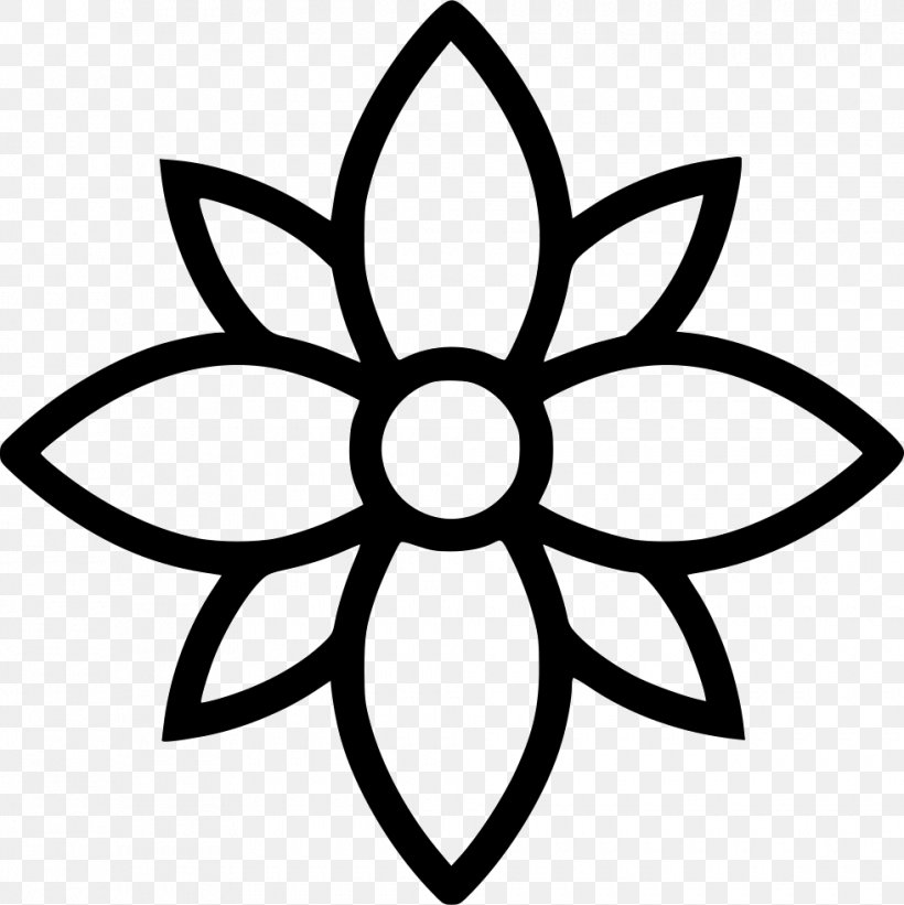 Flower Drawing Line Clip Art, PNG, 980x982px, Flower, Art, Artwork, Black And White, Common Daisy Download Free