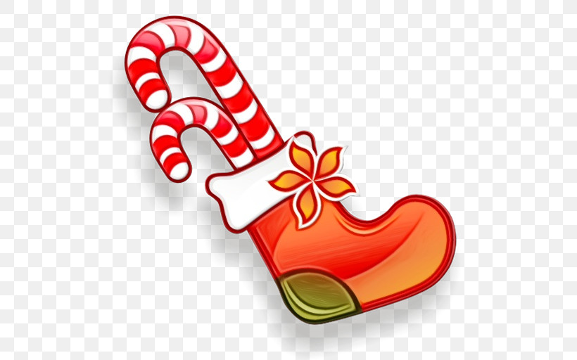 Candy Cane, PNG, 512x512px, Watercolor, Candy, Candy Cane, Christmas, Confectionery Download Free