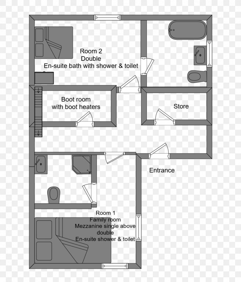 Floor Plan La Plagne Chalet Furniture Bed, PNG, 907x1058px, Floor Plan, Area, Bed, Black And White, Brand Download Free