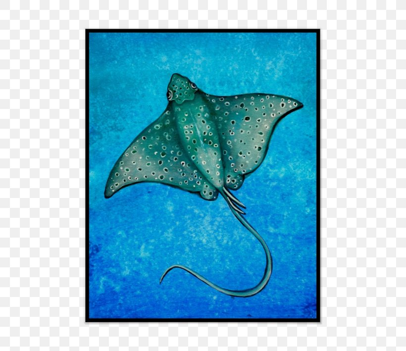 Myliobatoidei Aquatic Animal Marine Mammal Watercolor Painting, PNG, 709x709px, Myliobatoidei, Acrylic Paint, Animal, Animal Painter, Aqua Download Free