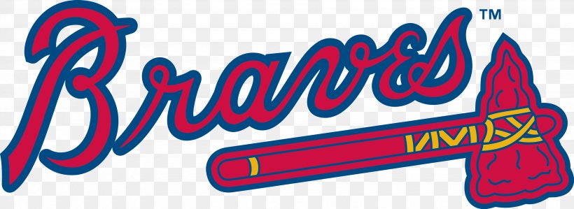 2016 Atlanta Braves Season Logo Baseball Vector Graphics, PNG, 3700x1352px, Atlanta Braves, Area, Atlanta, Baseball, Blue Download Free