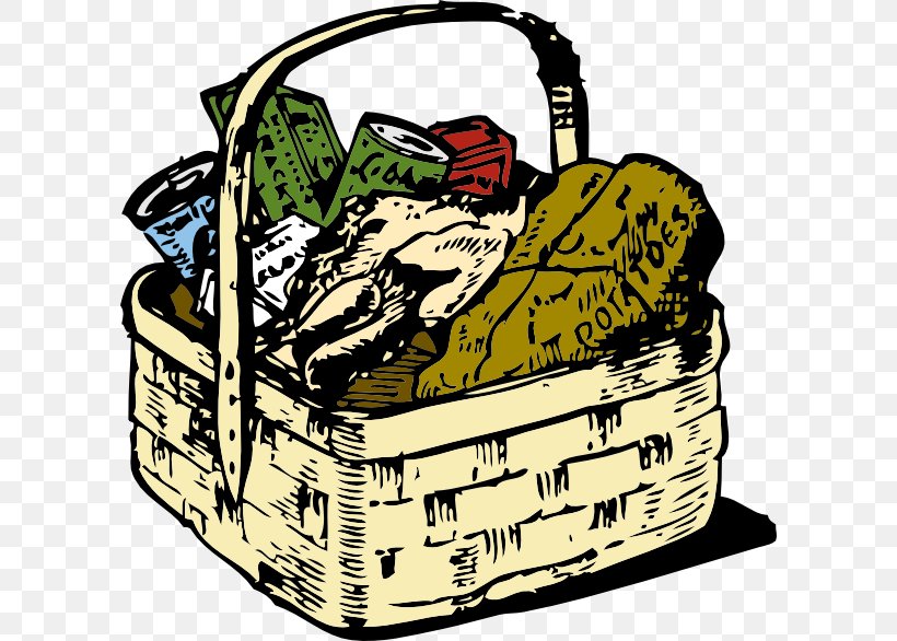 Basket Food Clip Art, PNG, 600x586px, Basket, Brand, Canning, Chicken Meat, Christmas Dinner Download Free