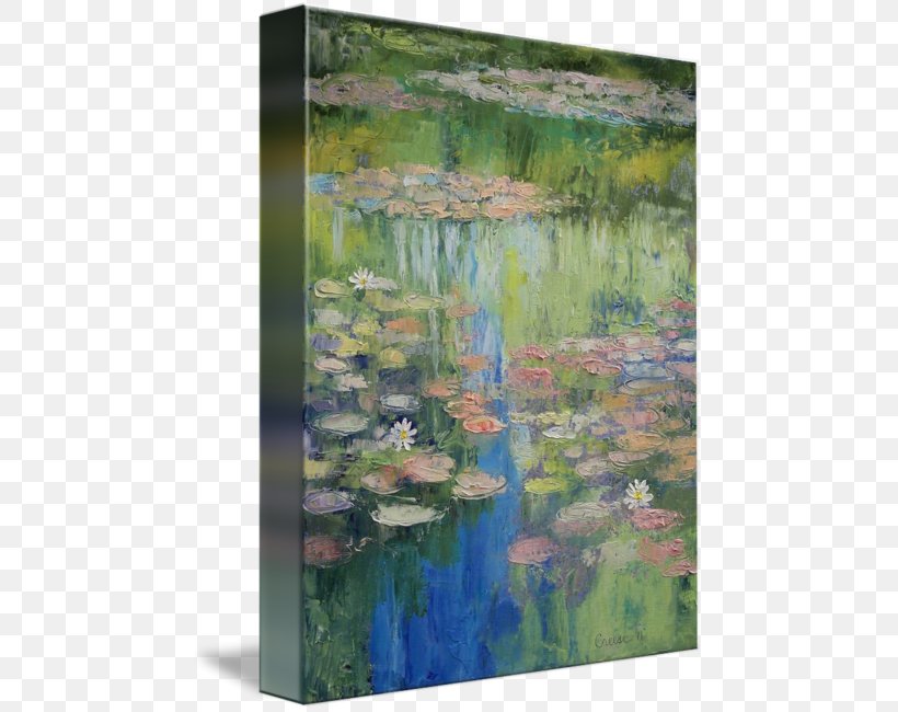 The Water Lily Pond Painting Water Lilies Acrylic Paint, PNG, 467x650px, Water Lily Pond, Acrylic Paint, Art, Bayou, Biome Download Free