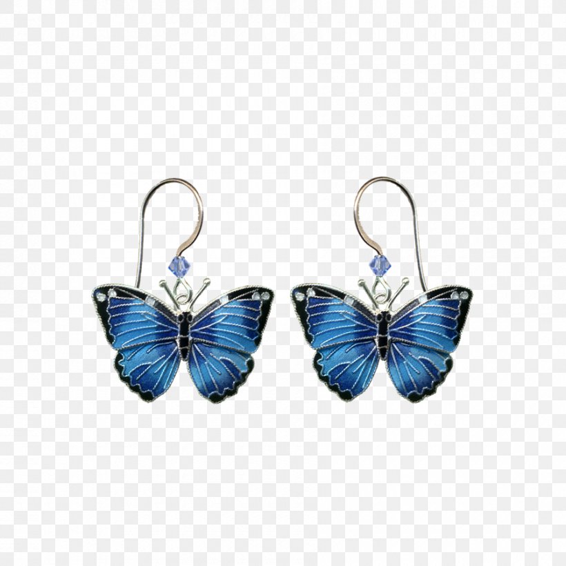Butterfly Earring Blue Morpho Jewellery Necklace, PNG, 900x900px, Butterfly, Blue, Blue Morpho, Body Jewellery, Body Jewelry Download Free