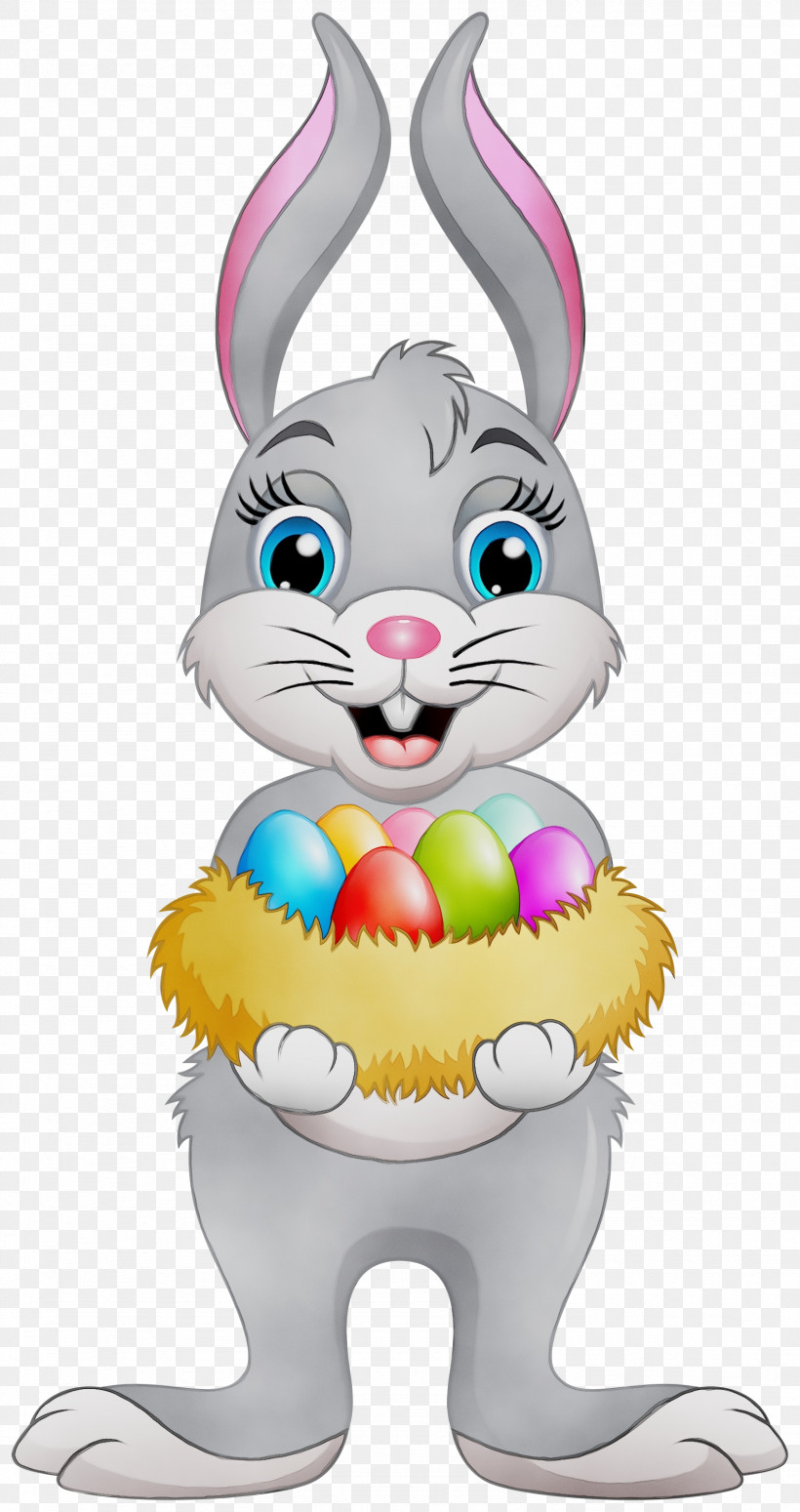 Easter Bunny, PNG, 1588x3000px, Watercolor, Cartoon, Drawing, Easter Bunny, Easter Egg Download Free