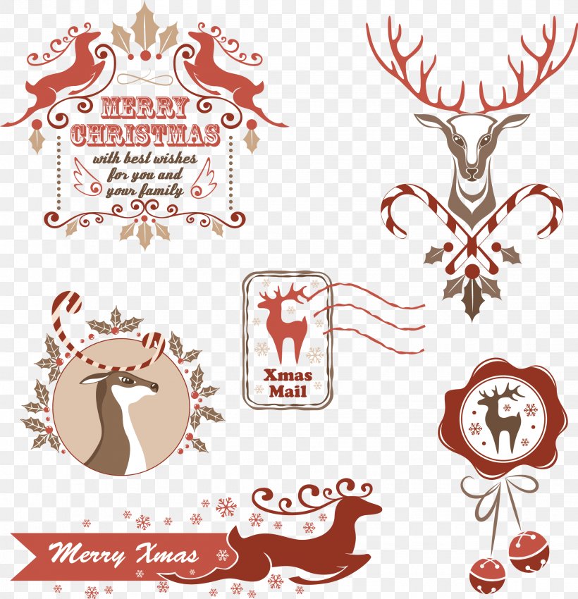 Reindeer Santa Claus Christmas Clip Art, PNG, 2266x2349px, Reindeer, Antler, Area, Artwork, Christmas Download Free