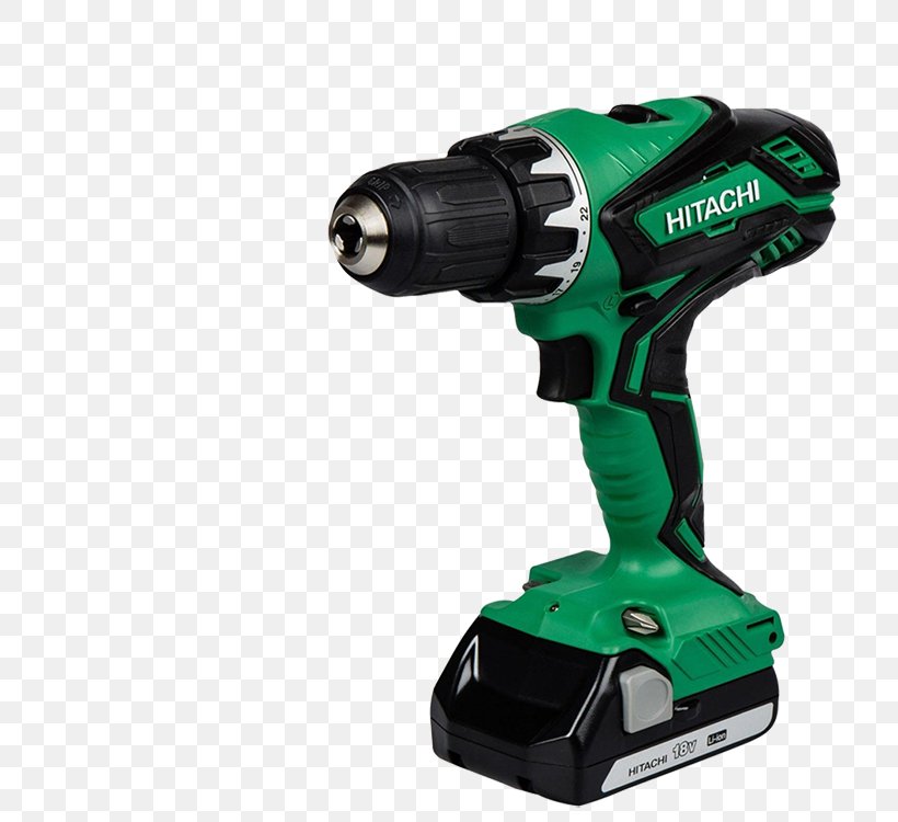 Hitachi Drill Cordless 18 V 1.5 Ah Battery Slide Augers Screw Gun, PNG, 750x750px, Augers, Cordless, Drill, Hardware, Hitachi Download Free