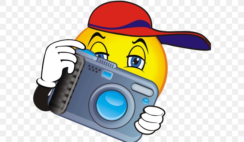 Camera Smiley Free Content Photography Clip Art, PNG, 599x479px, Camera, Emoticon, Free Content, Headgear, Photographer Download Free