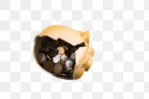 Half A Piggy Bank - Domestic Pig Piggy Bank Money PNG
