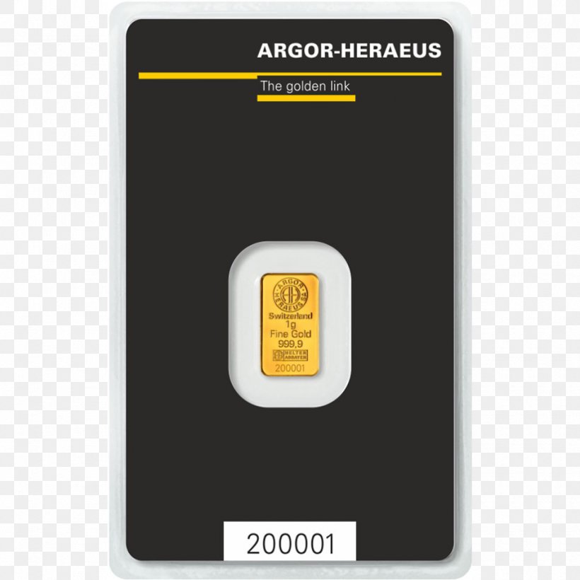 Gold Bar Argor Heraeus Gram Kinebar, PNG, 950x950px, Gold Bar, Brand, Bullion, Gold, Gold As An Investment Download Free
